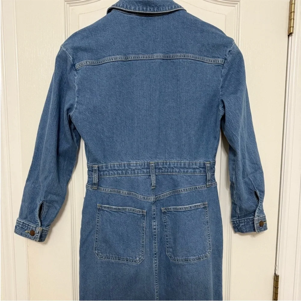 Denim Maxi Long Sleeve Shirtdress Universal Thread Medium Wash Size 6 NWT - Picture 10 of 10
